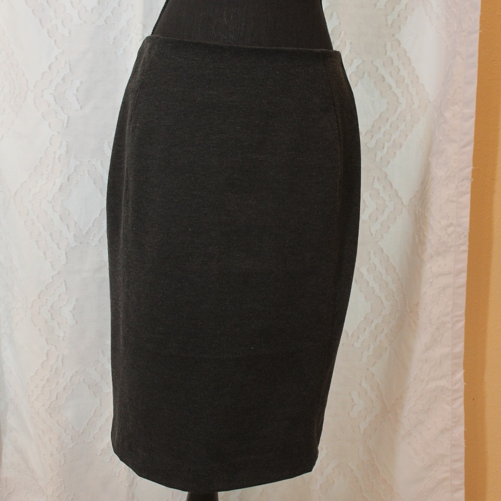 New York & Company Charcoal Grey  Pencil Skirt